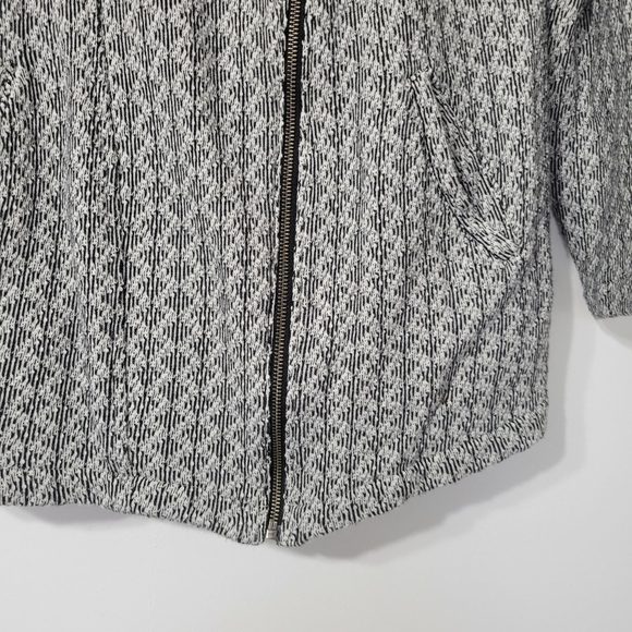 Lucky Brand Asymmetrical Moto Zip Up Sweater size M - Picture 4 of 11